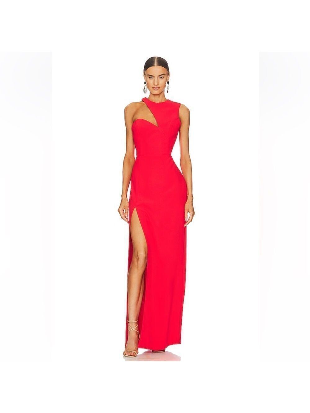 NEW Amanda Uprichard x Revolve Gilda Gown in Crimson Size XS